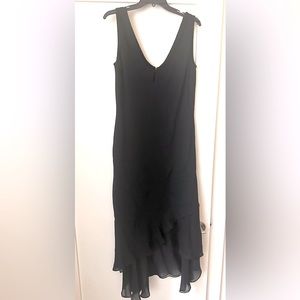 St. John Black Knit Maxi Dress